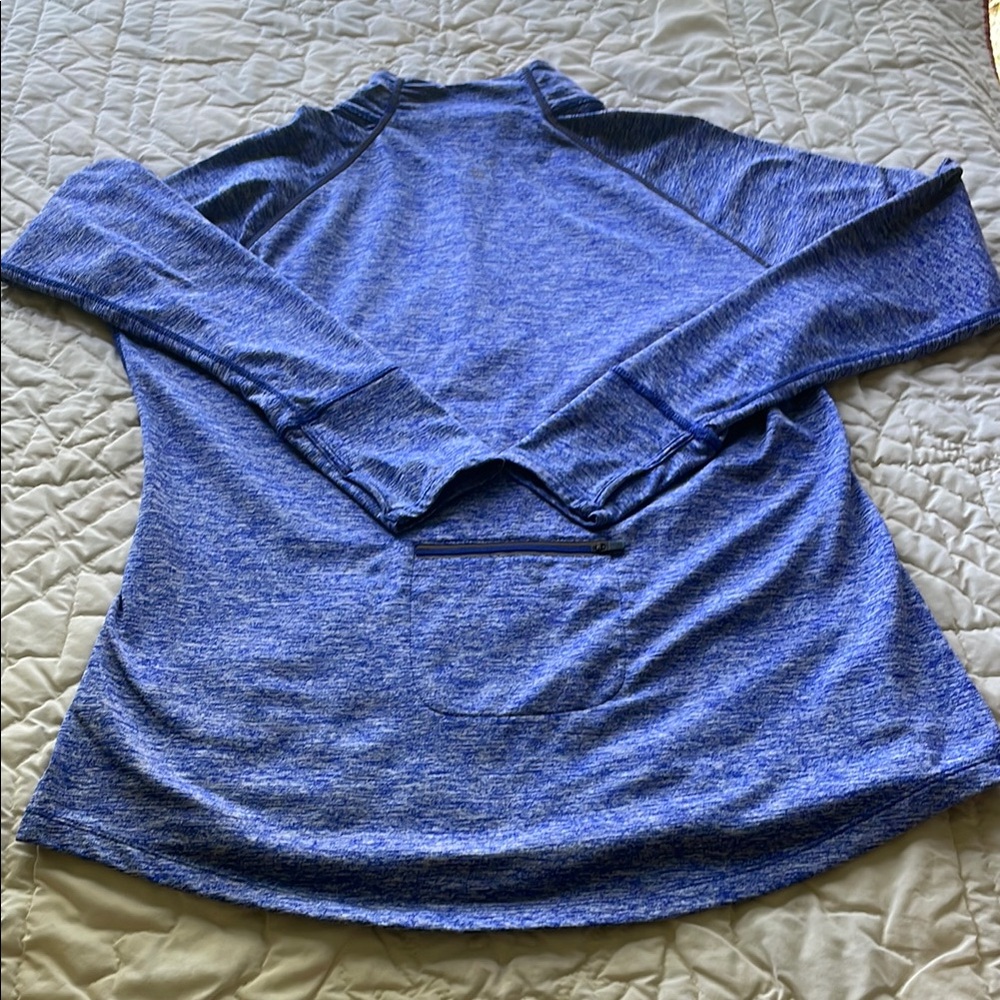 Tangerine Blue Pullover with Yellow Accent - Picture 5 of 10